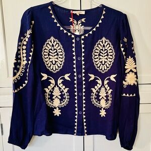 SOLITAIRE | Lg | Linen Blend | NWT